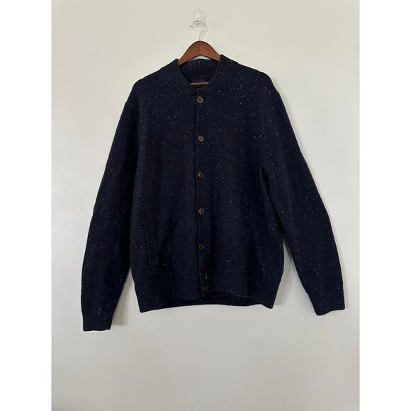 J. Crew Bomber Lambs Wool Sweater sz XL - Picture 1 of 4
